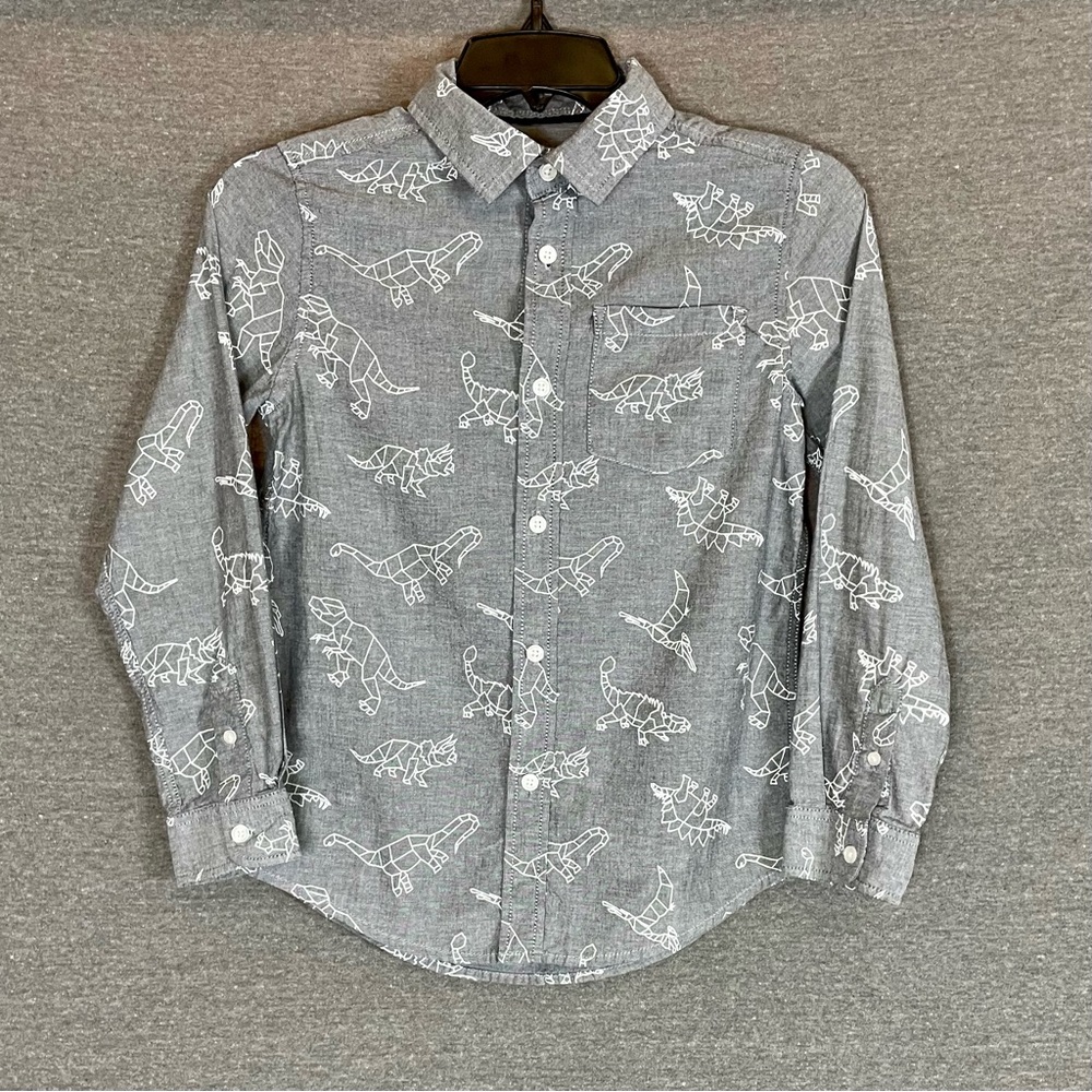 Boys Cat & Jack Button Up Shirt - Size M 8/10